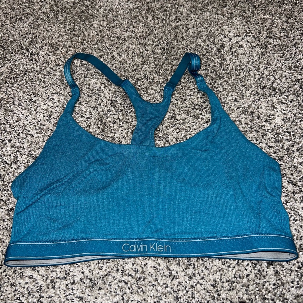 Calvin Klein pure ribbed unlined bralette